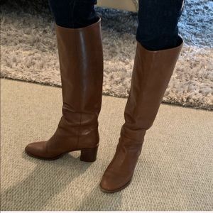 Kate Spade Mireille Slip on Brown Boots.
